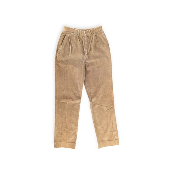 70s 80s Ralph Lauren Thick Wale Corduroy Pleated Slacks - Picture 5 of 6